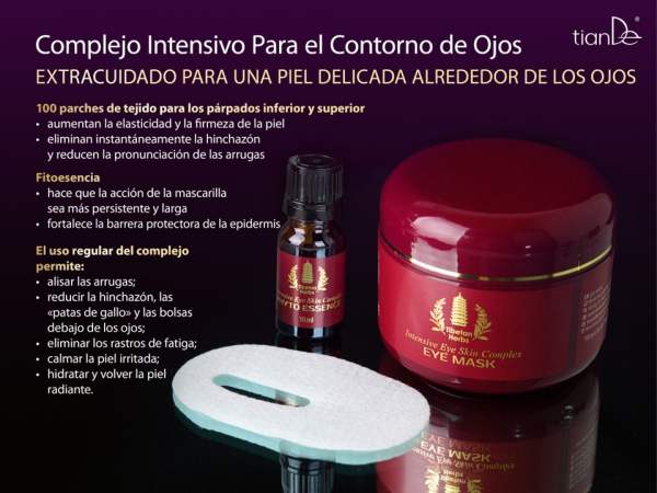 Complejo Intensivo para el Contorno de Ojos: ingredientes activos tiande guide 12106