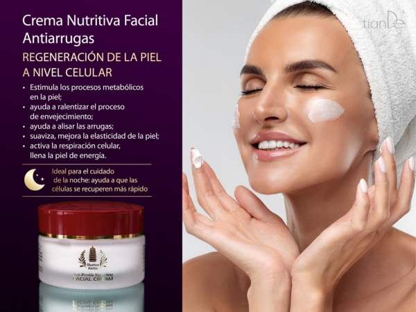 12115 Crema Nutritiva Facial Antiarrugas tiande guide Herbs