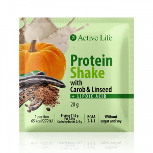 195453 Shake de proteinas con algarroba y lino