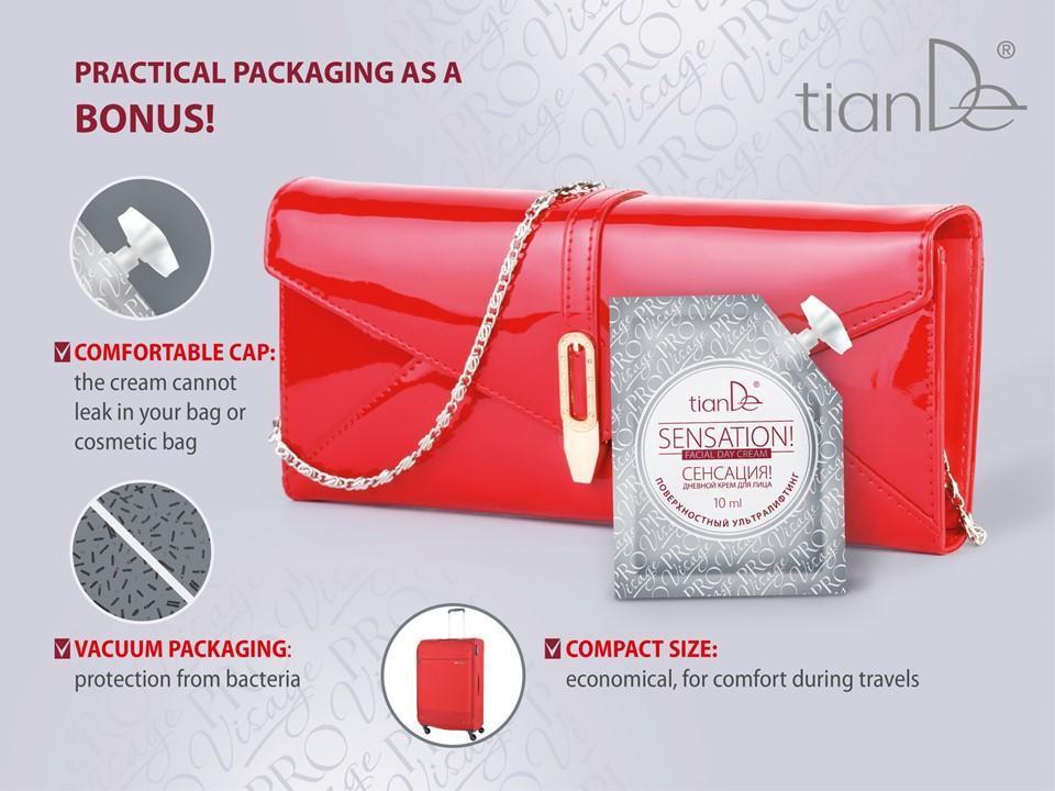 10105 Crema de Cara "Sensation", tianDe, 10g, Ultralifting Superficial,  Efecto Instantáneo