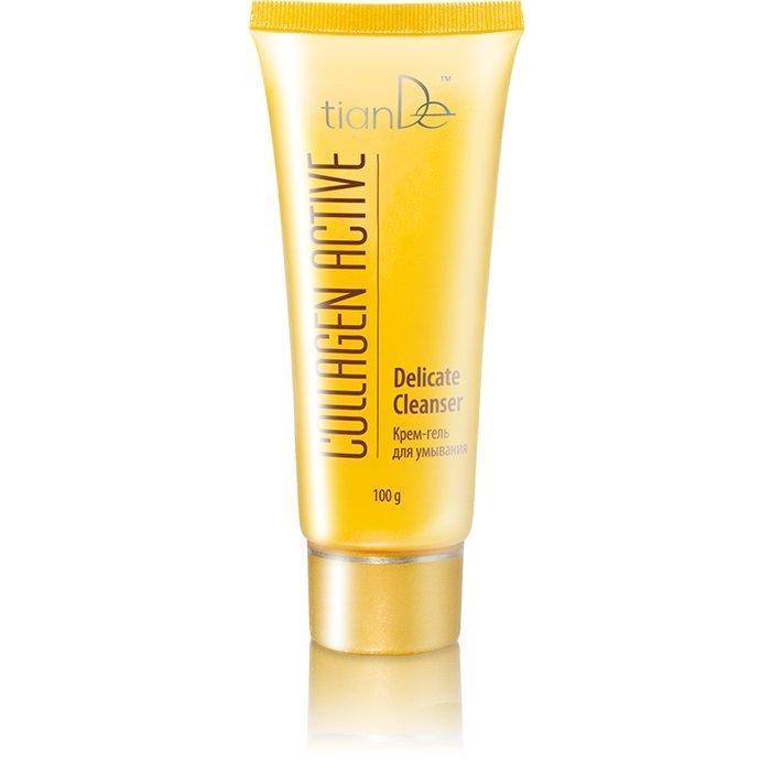 12701 Crema-Gel Colágeno TIANDE Limpiadora para Cara, Suave 100g Limpia las Impurezas y Maquillaje