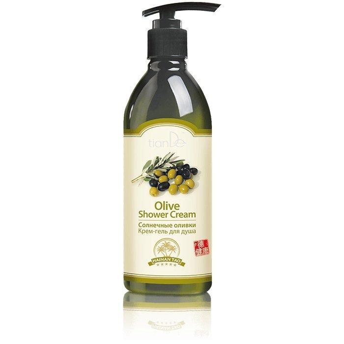 32602 Crema Gel de Ducha "Aceitunas del Sol," TianDe , 350g, Limpieza Suave Y la Relajación!