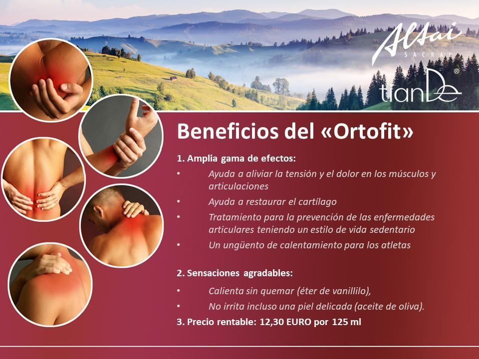 34401 Gel Corporal de Masaje "Оrthophyt" Altai Sacro  TIANDE 125 ml