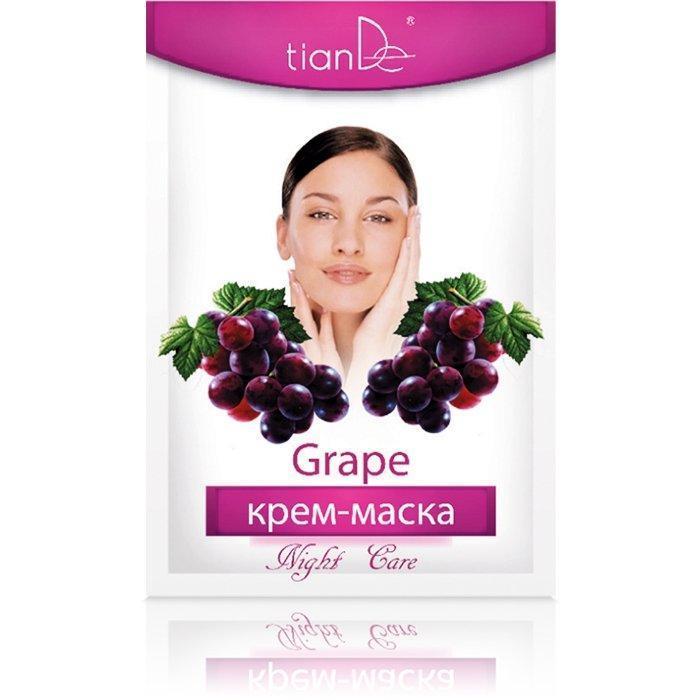50104 Mascarilla de Cara, «Uva» TIANDE , Tonificación y Protección Antioxidante 18g
