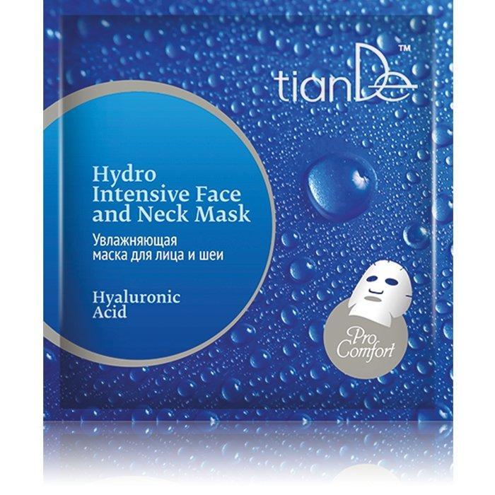 52901 Mascarilla Hidratante de Rostro y Cuello «Ácido Hialurónico» , TIANDE , 1 ud
