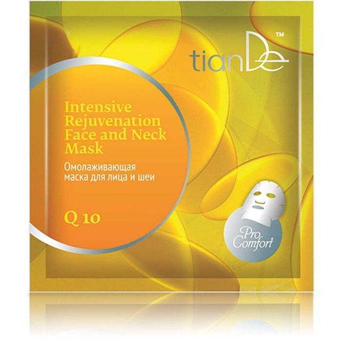 52903 Mascarilla Rejuvenecedora para Rostro y Cuello con Coenzima Q10 , TIANDE , 1 ud