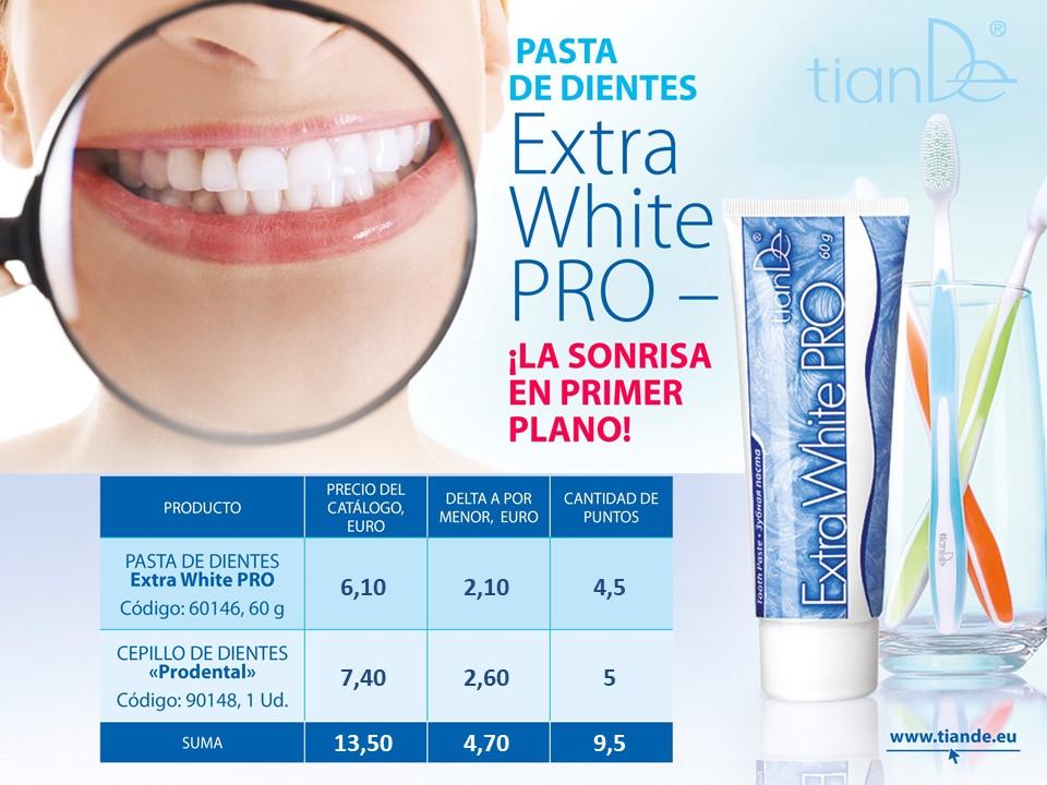 60146 Pasta de Dientes Extra Blanco PRO TianDe 60146, 60 g