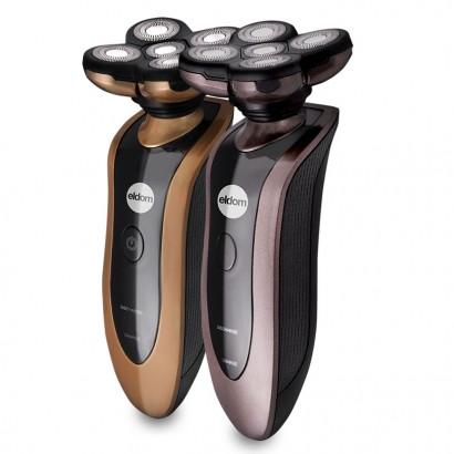 Afeitadora para Hombres ELDOM G50 Oro, Cabezal de 5 Cuchillos, Potencia 3W