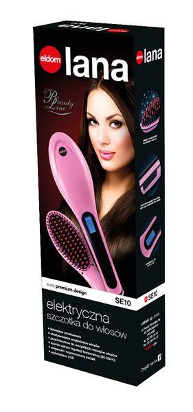 Cepillo Alisador de Pelo, Eléctrico, SE10 ELDOM, 65W, Ayudante en Momentos Privados