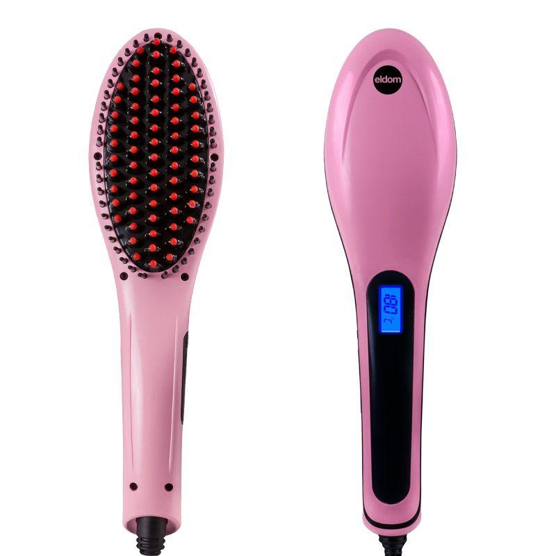 Cepillo Alisador de Pelo, Eléctrico, SE10 ELDOM, 65W, Ayudante en Momentos Privados