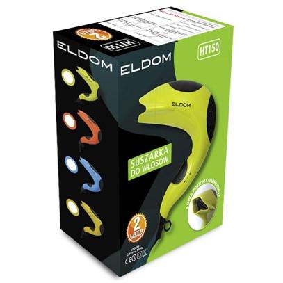 Secador de Pelo Diseno Moderno ELDOM HT150 Naranja Potencia 1000W