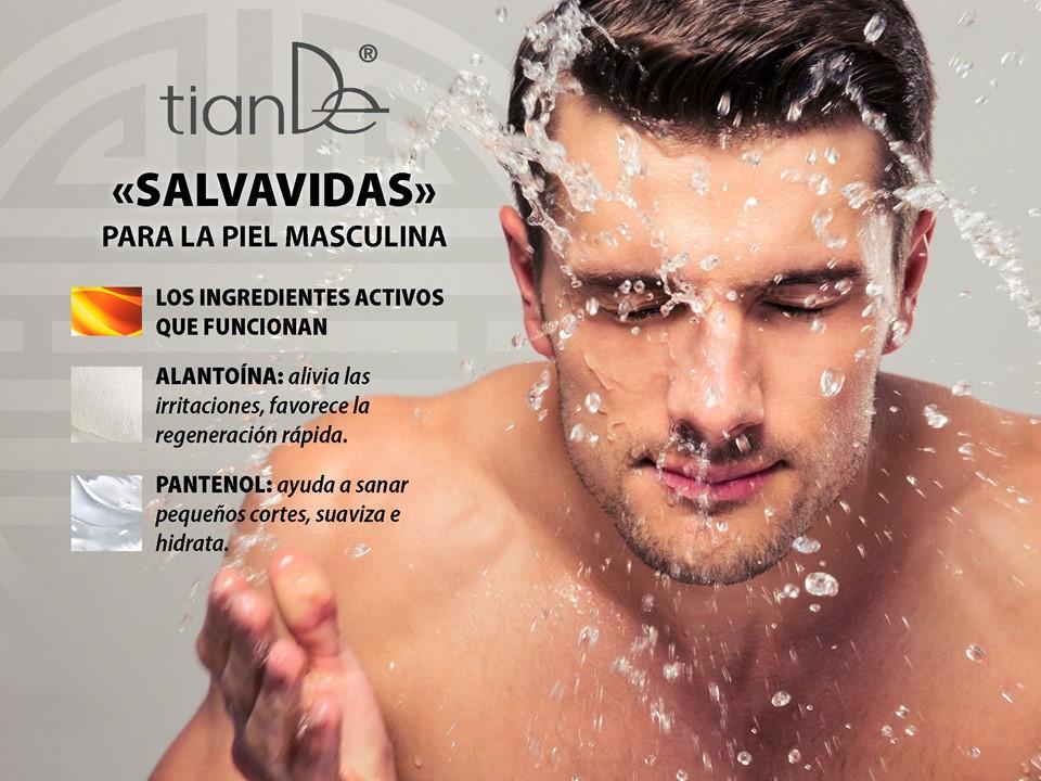 30133 Gel de Ducha Con la Plata Para los Hombres, TIANDE , 250 ml, Frescura Para los Hombres Dinámicos