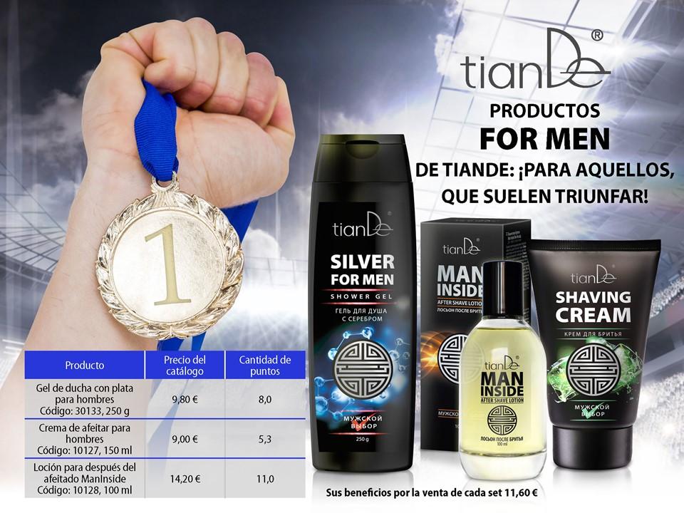 30133 Gel de Ducha Con la Plata Para los Hombres, TIANDE , 250 ml, Frescura Para los Hombres Dinámicos