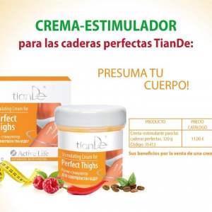 35412-01 Crema Estimulante Que Mejora el Muslo. TianDe , 120g, las Formas Perfectas Son de Moda