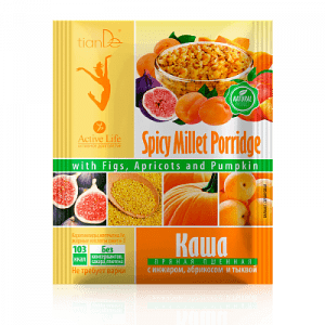 195446 Gachas de mijo con higos, albaricoques y calabaza, tianDe, 35 g