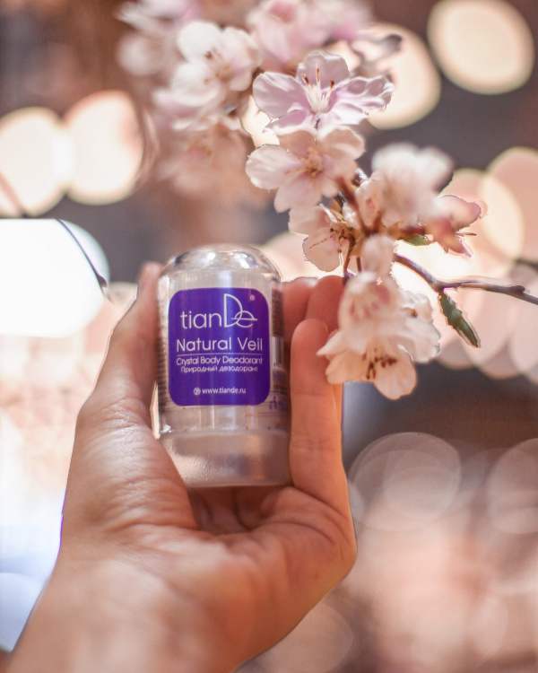 Desodorante corporal TianDe Natural Veil Alum Crystal, 30101 TianDe, 60 g, desodorante 100 % natural