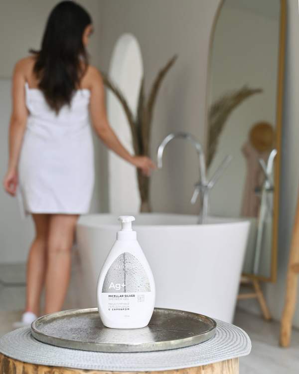 Gel de ducha Micellar Silver, 30260 TianDe, Peso: 300 g, La forma más suave de limpiar el cuerpo