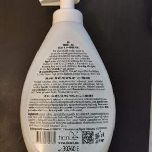 Gel de ducha Micellar Silver, 30260 TianDe, Peso: 300 g, La forma más suave de limpiar el cuerpo