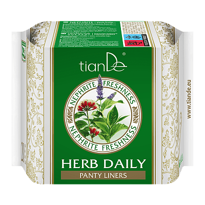 Salvaslip diario Nephrite Freshness Herb, 61914 TianDe, 3 x 20 uds. Salud femenina