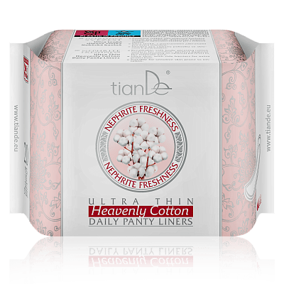 Protegeslips Diarios Ultra Finos Heavenly Cotton, 61923 TianDe, 3x20 Piezas, Frescura y comodidad para todos los días