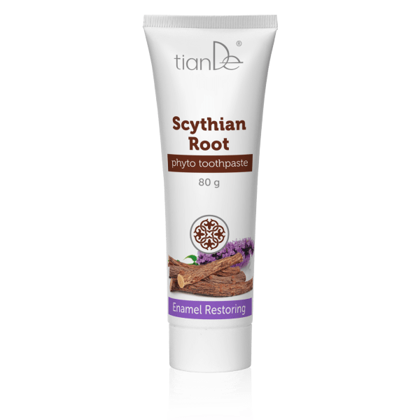 65913E Pasta de Dientes Restauradora del Esmalte basada en Raíz de Escita, 65913-1 TianDe, 80 g, Remineralización natural