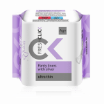 Protegeslips con Plata, Ultra Thin, 67007, 20uds, ¡Protección refinada para una cita perfecta!