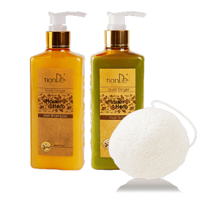 El champú y el bálsamo capilar con jengibre ayudan a fortalecer el cabello, frenar la caída y restaurar la estructura dañada