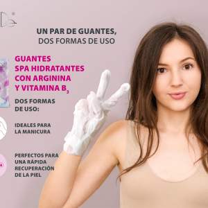 Guantes hidratantes con arginina y vitamina B3, 52912 TianDe , 1 par, - Imagen 2